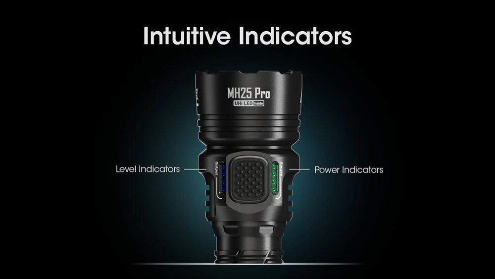 Nitecore MH25 Pro 3300 Lumen Long Throw Rechargeable Flashlight - Image 8