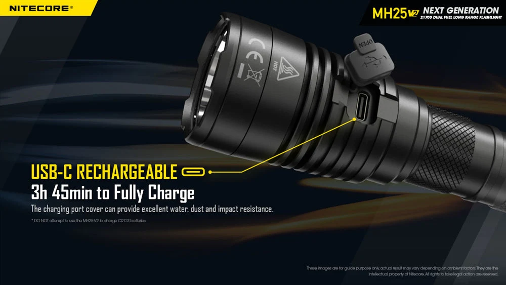 NITECORE MH25 v2 USB-C Rechargeable Flashlight - Image 6
