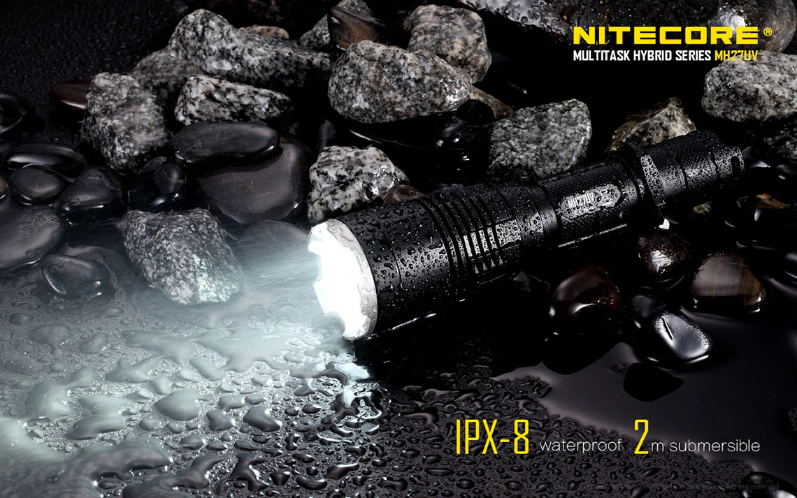 Nitecore MH27UV 1000 Lumen USB Rechargeable UV Flashlight, with Multi-Colored LEDs - Image 12