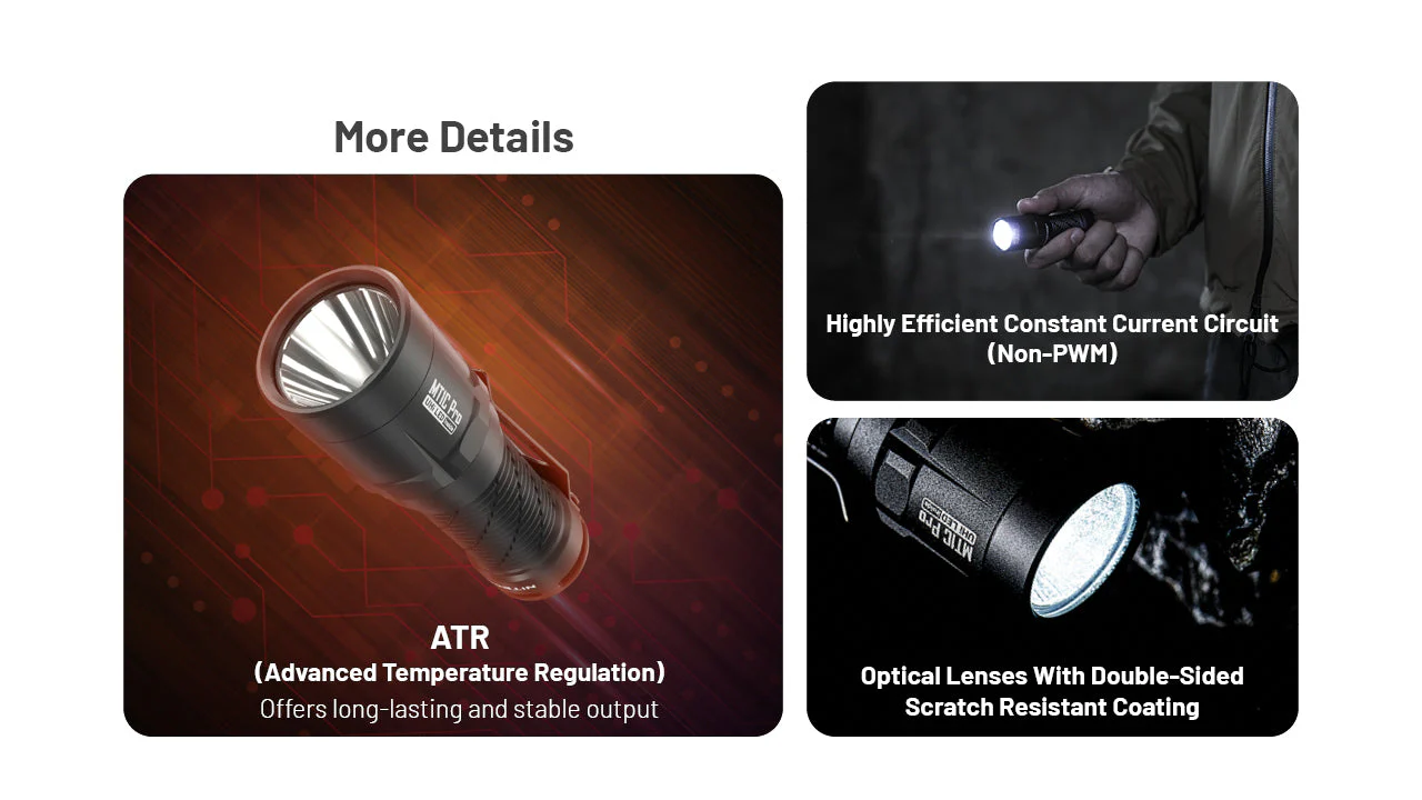 Nitecore MT1C Pro 1000 Lumen Rechargeable EDC Flashlight - Image 10