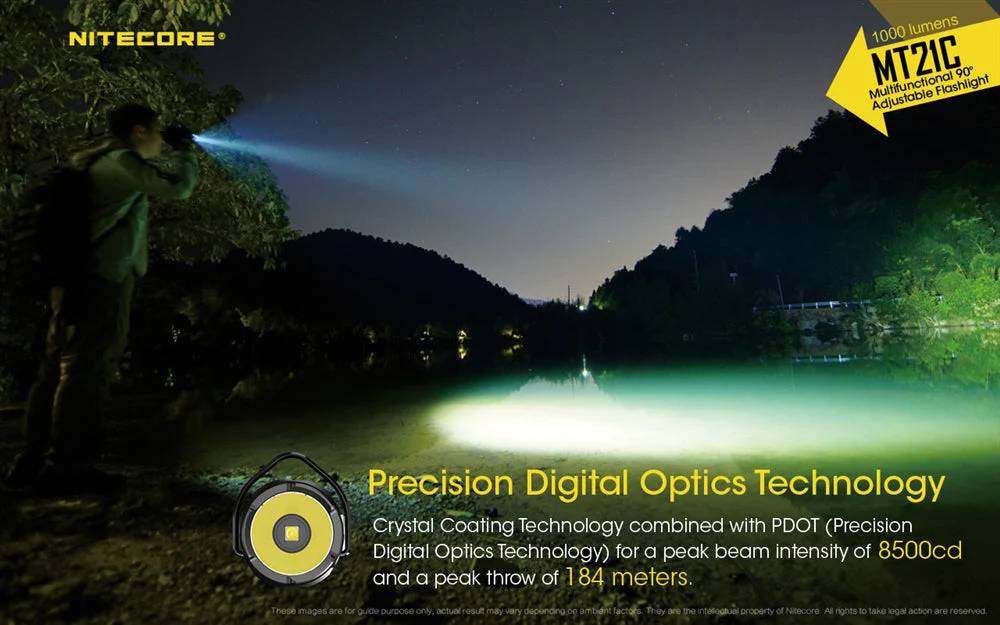 Nitecore MT21C 1000 Lumen Adjustable Right Angle Flashlight - Image 4