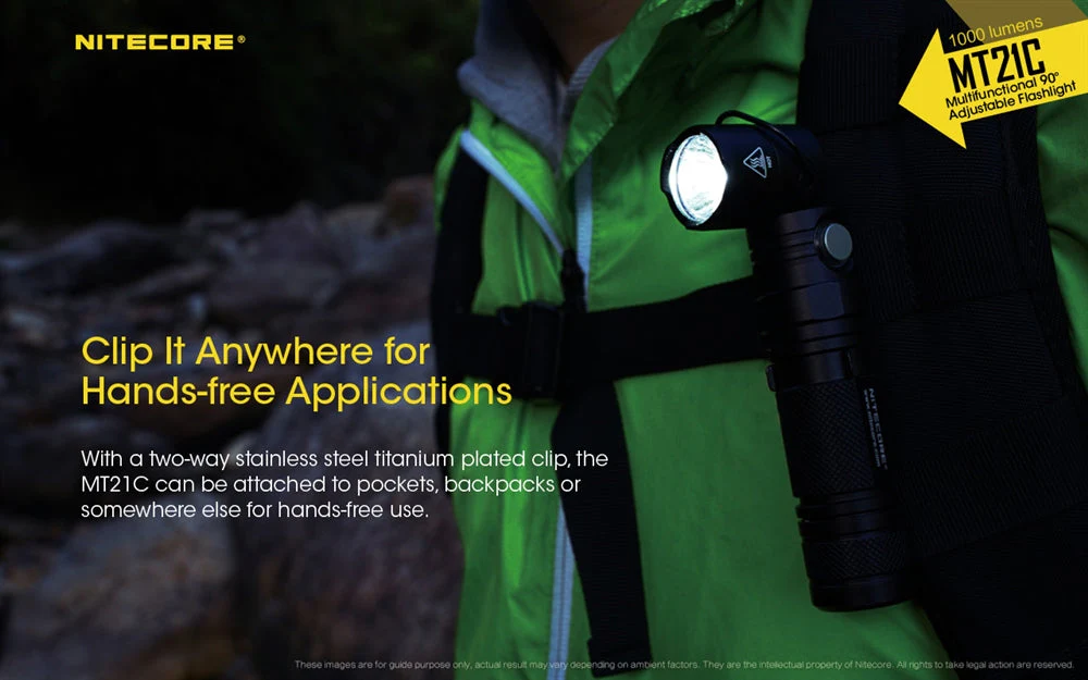 Nitecore MT21C 1000 Lumen Adjustable Right Angle Flashlight - Image 9