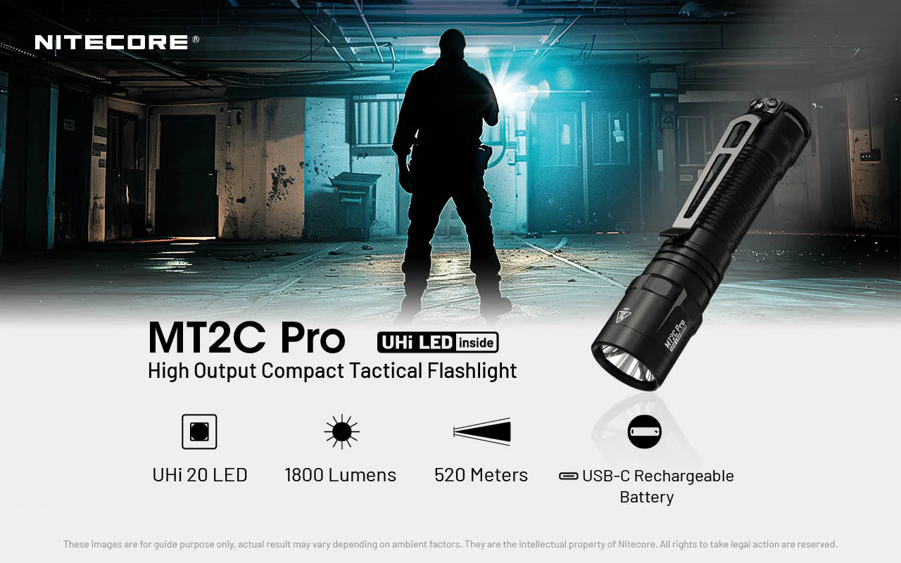 Nitecore MT2C Pro 1800 Lumen Rechargeable EDC Flashlight - Image 2