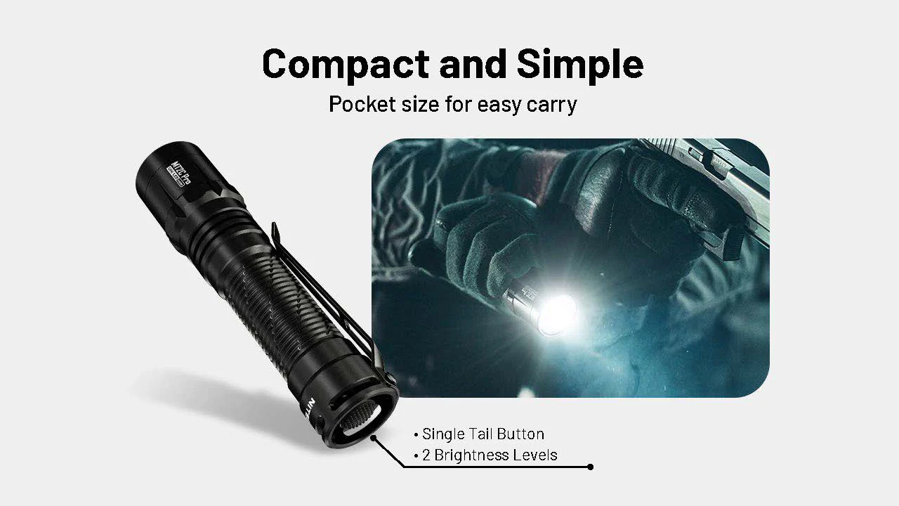 Nitecore MT2C Pro 1800 Lumen Rechargeable EDC Flashlight - Image 5