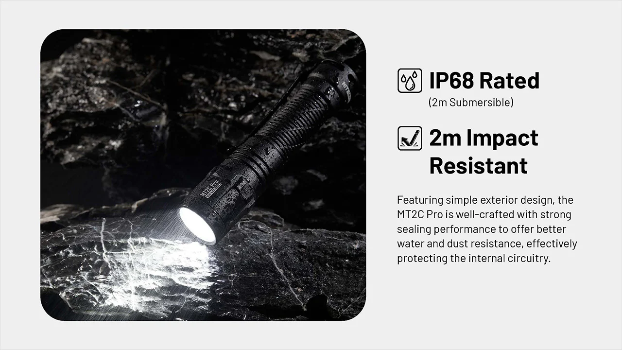 Nitecore MT2C Pro 1800 Lumen Rechargeable EDC Flashlight - Image 7