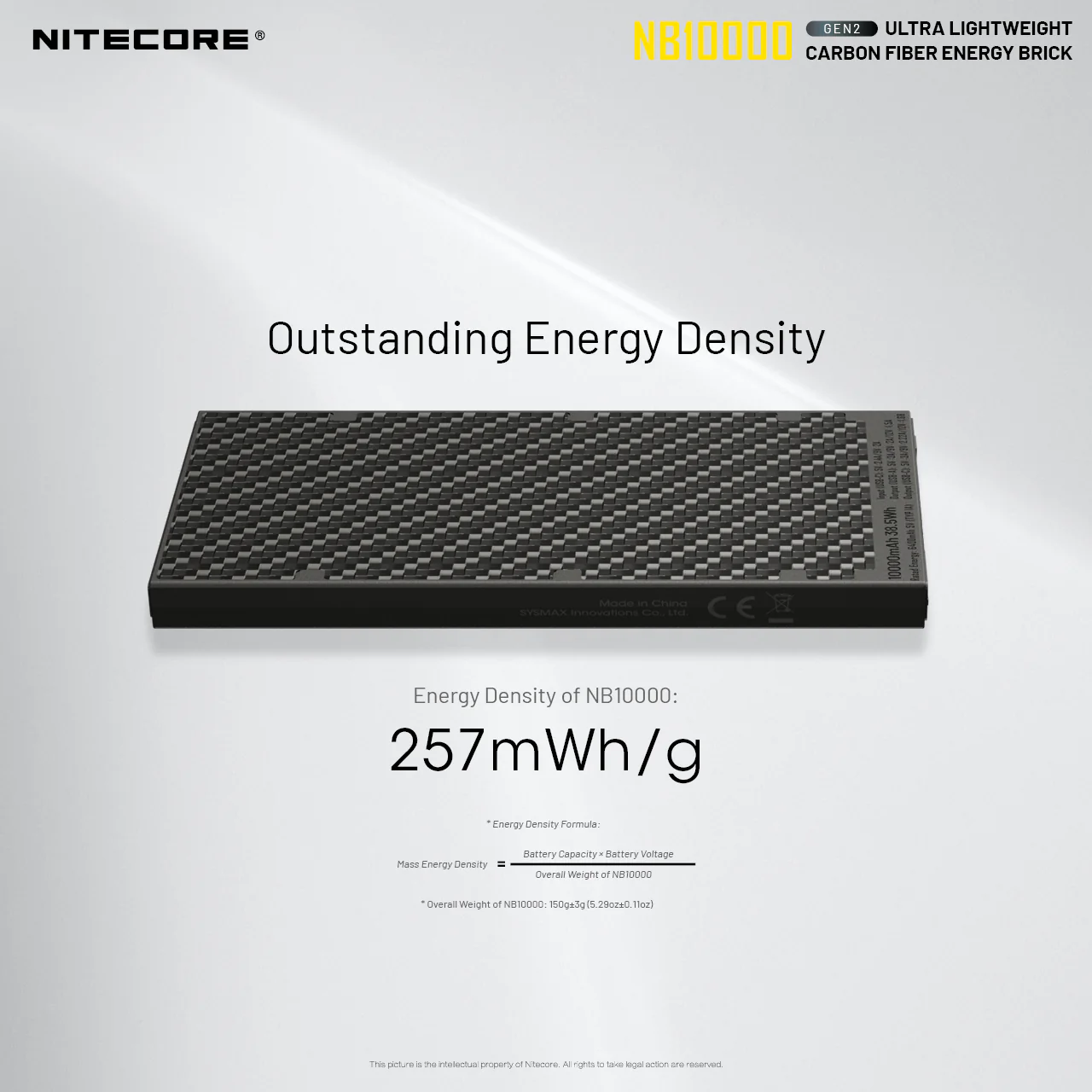 Nitecore NB10000 Gen 2 Quick-Charge USB/USB-C Dual Port 10000mAh Power Bank - Image 8