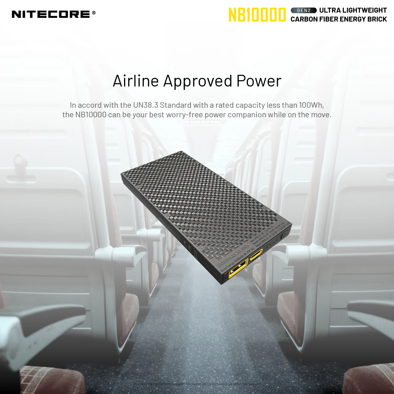 Nitecore NB10000 Gen 2 Quick-Charge USB/USB-C Dual Port 10000mAh Power Bank - Image 9