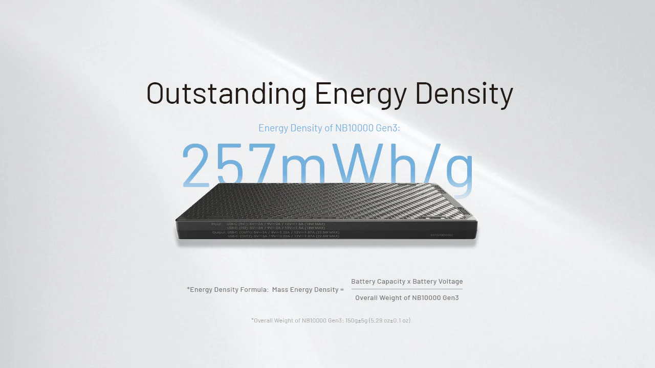 Nitecore NB10000 Gen 3 Ultra-Slim USB-C Power Bank - Image 6