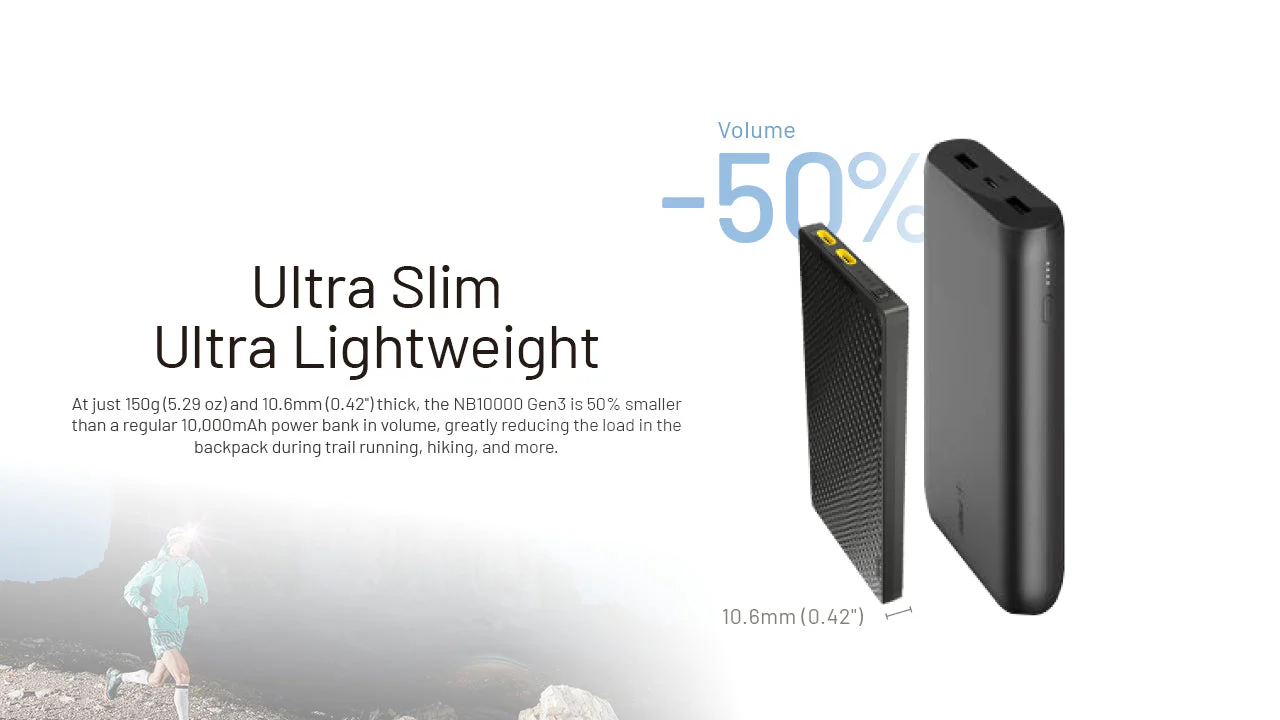 Nitecore NB10000 Gen 3 Ultra-Slim USB-C Power Bank - Image 7