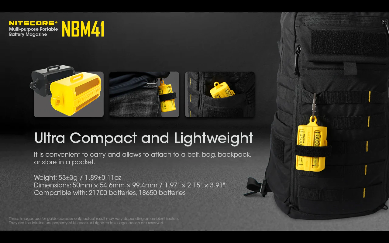 Nitecore NBM41 Battery Magazine for 21700 and 18650 Batteries - Image 8