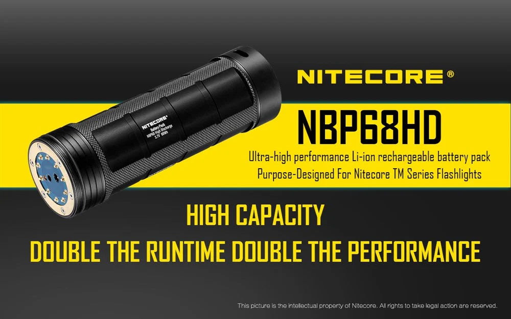 Nitecore NBP68HD Advanced Li-ion Rechargeable Battery Pack for TM28 TM15 TM26 TM36, TM38, TM39 (Upgrade for NBP52 and NBP68) - Image 2