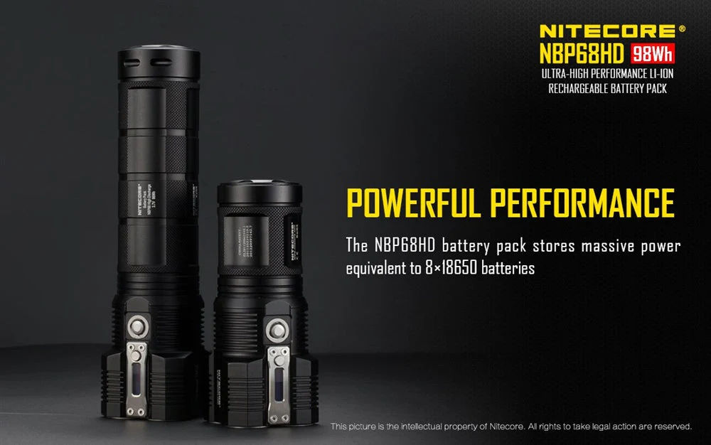 Nitecore NBP68HD Advanced Li-ion Rechargeable Battery Pack for TM28 TM15 TM26 TM36, TM38, TM39 (Upgrade for NBP52 and NBP68) - Image 5