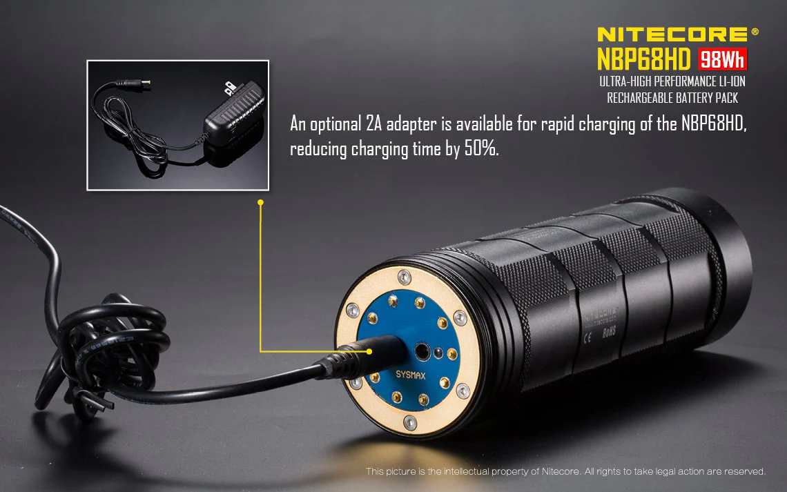 Nitecore NBP68HD Advanced Li-ion Rechargeable Battery Pack for TM28 TM15 TM26 TM36, TM38, TM39 (Upgrade for NBP52 and NBP68) - Image 9