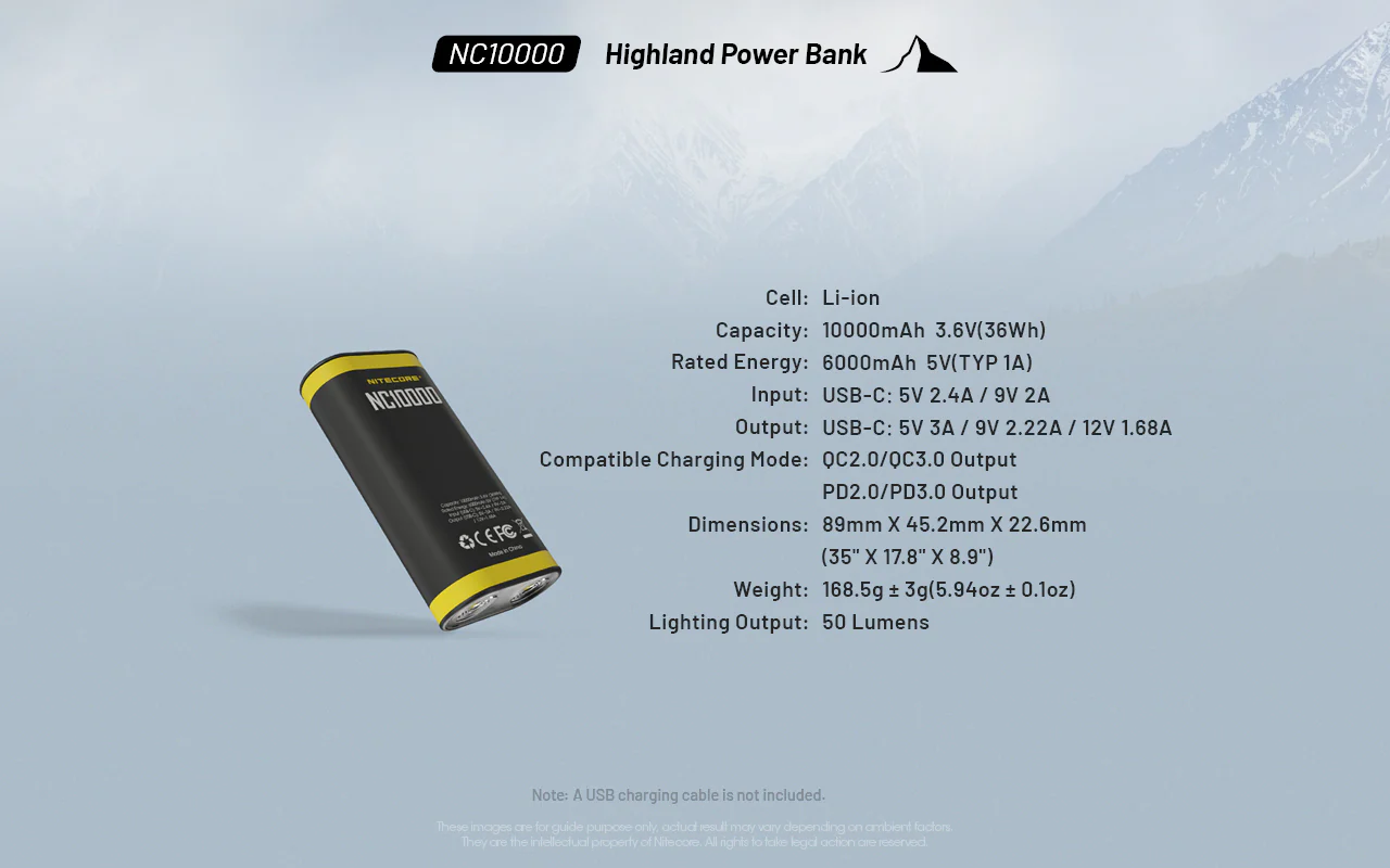 Nitecore NC10000 USB-C QC/PD 10000mAh Outdoor Power Bank - Image 11
