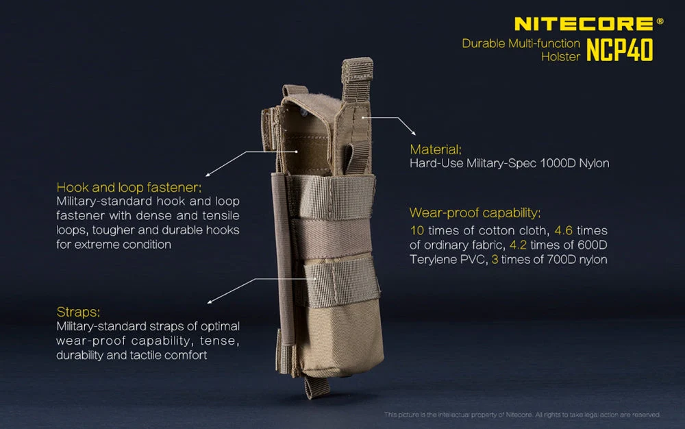 Nitecore NCP40 Holster for Nitecore Tactical Flashlight - Image 3