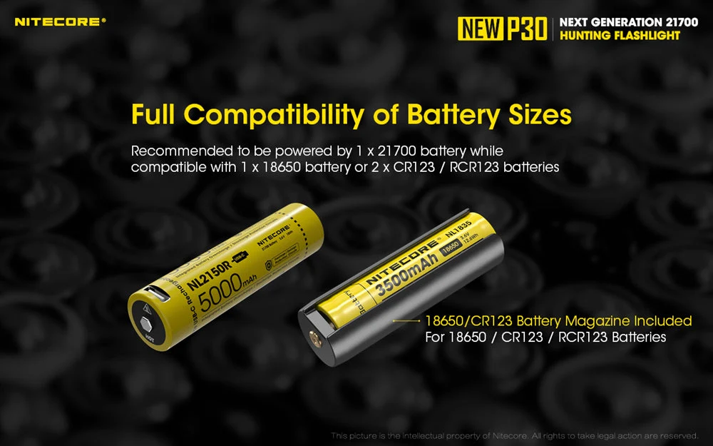 Nitecore NEW P30 1000 Lumen Long Throw Hunting Flashlight - Image 4