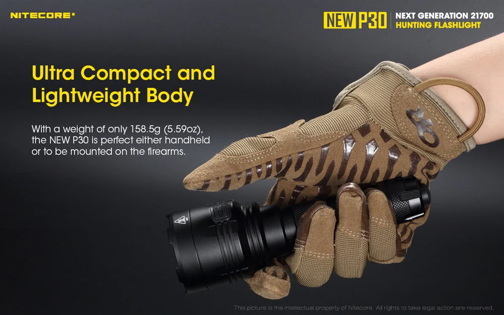Nitecore NEW P30 1000 Lumen Long Throw Hunting Flashlight - Image 7