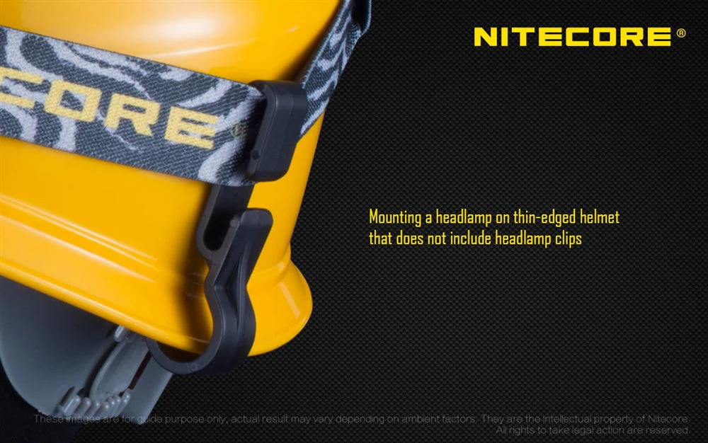 NHC10 Helmet/Hard Hat Clips for HC60 HC70 HC30 NU10 NU20 NU30 Headlamps - Image 4