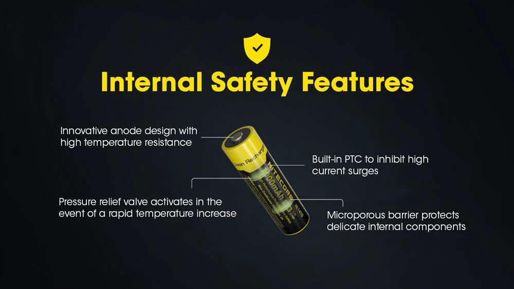 Nitecore NL1410 1000mAh Rechargeable 14500 Battery - Image 4