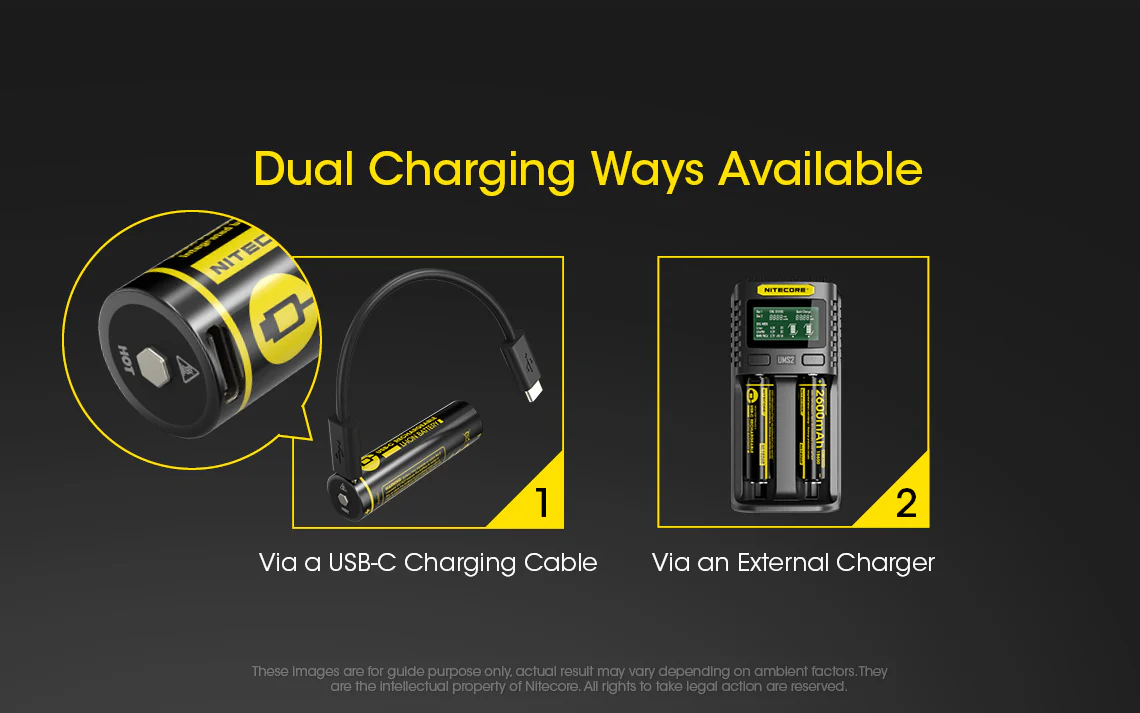 Nitecore NL1826R 2600mAh USB-C Rechargeable 18650 Battery - Image 5
