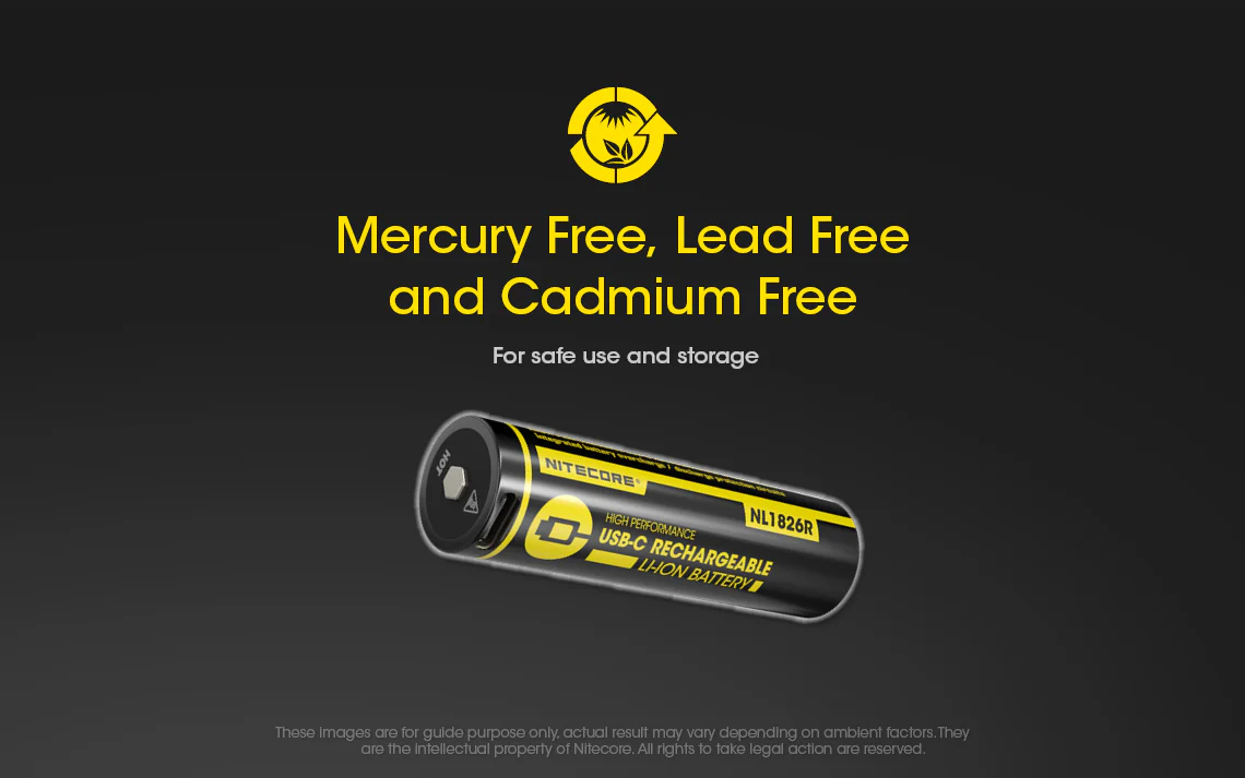 Nitecore NL1826R 2600mAh USB-C Rechargeable 18650 Battery - Image 9