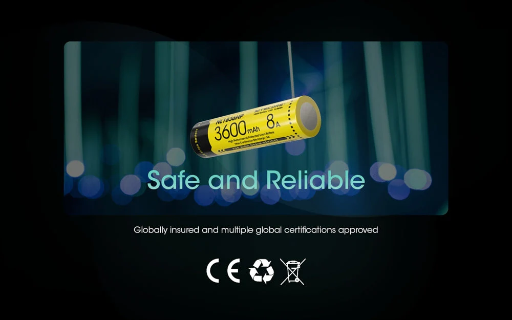 Nitecore NL1836HP 3600mAh Rechargeable 18650 Battery - Image 10