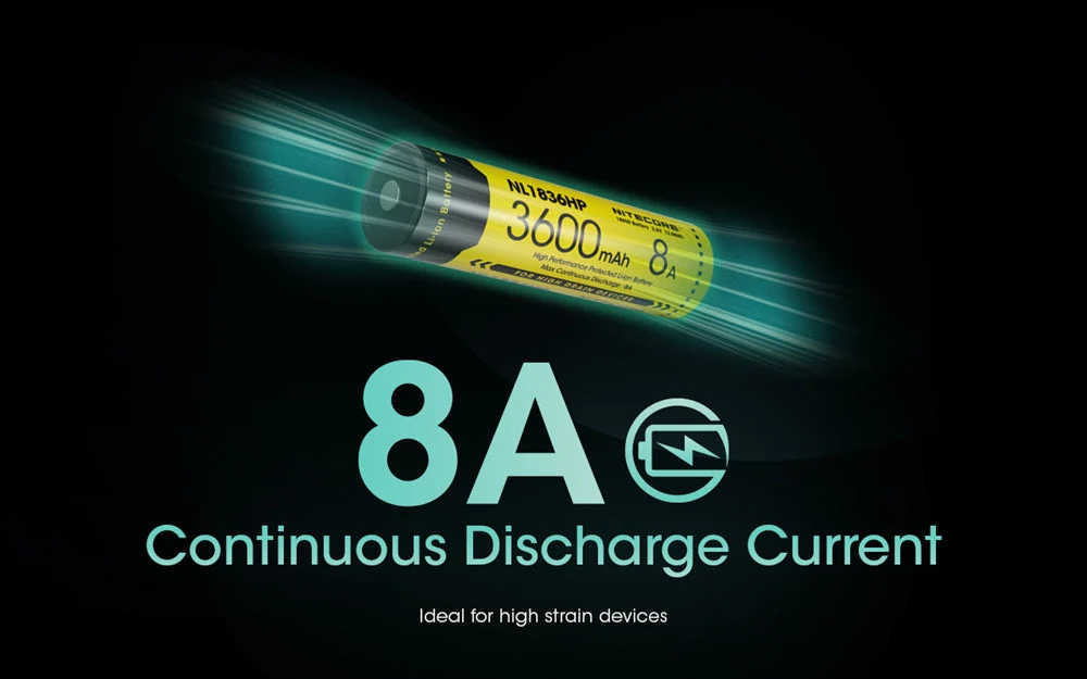 Nitecore NL1836HP 3600mAh Rechargeable 18650 Battery - Image 4
