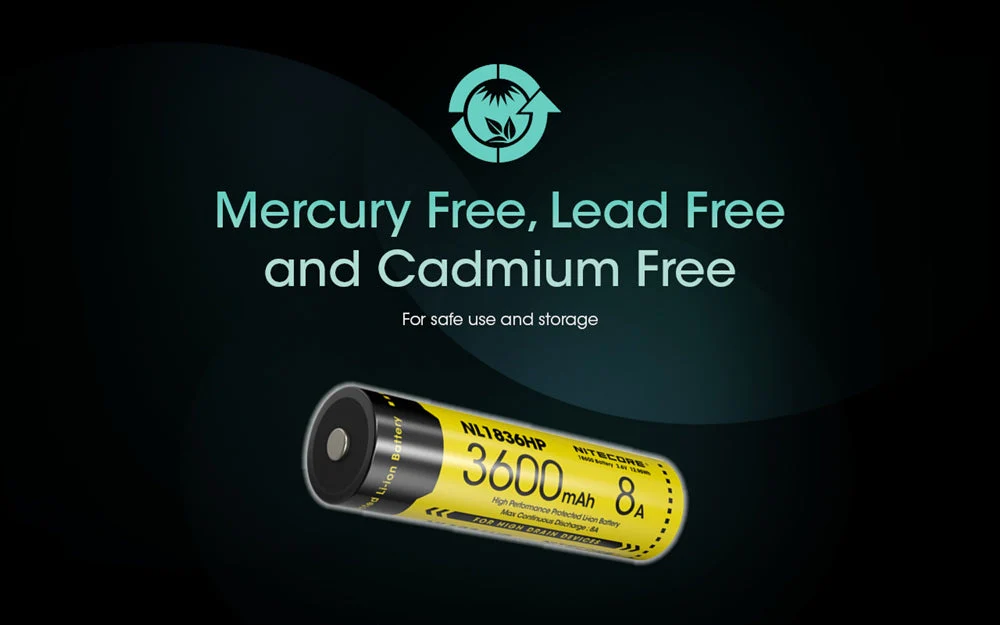 Nitecore NL1836HP 3600mAh Rechargeable 18650 Battery - Image 8