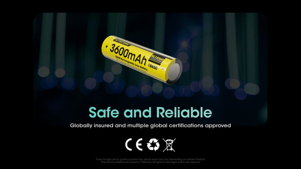 Nitecore NL1836R 3600mAh USB-C Rechargeable 18650 Battery - Image 10