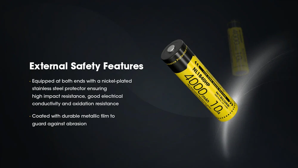 Nitecore NL1840HP 4000mAh Rechargeable 18650 Battery - Image 7