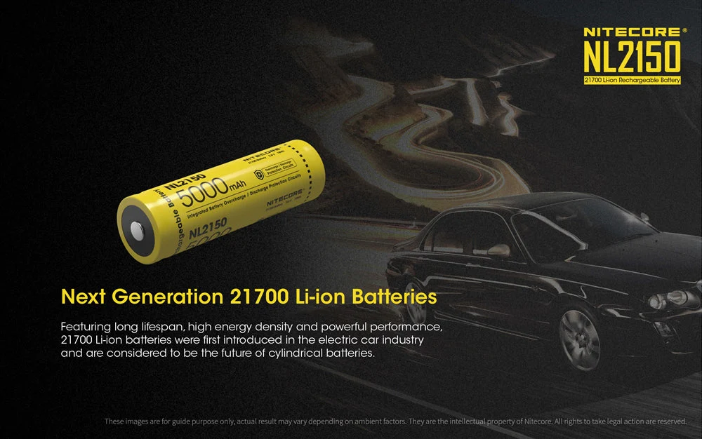 Nitecore NL2150 5000mAh Rechargeable 21700 Battery - Used - Image 3