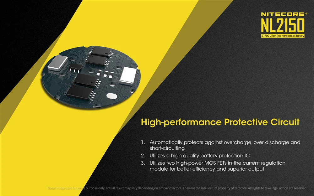 Nitecore NL2150 5000mAh Rechargeable 21700 Battery - Used - Image 5