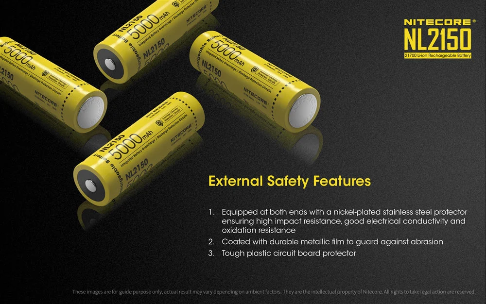 Nitecore NL2150 5000mAh Rechargeable 21700 Battery - Used - Image 6