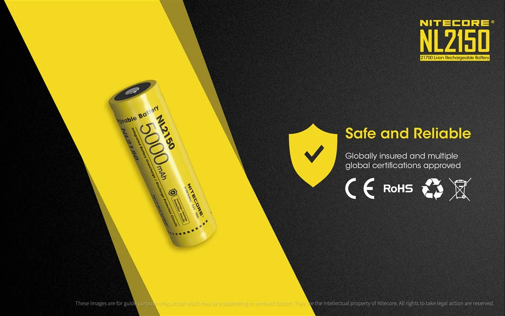 Nitecore NL2150 5000mAh Rechargeable 21700 Battery - Used - Image 8