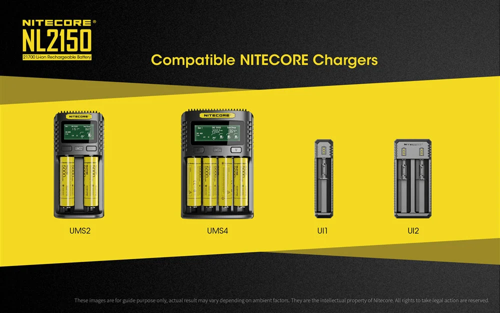 Nitecore NL2150 5000mAh Rechargeable 21700 Battery - Used - Image 9