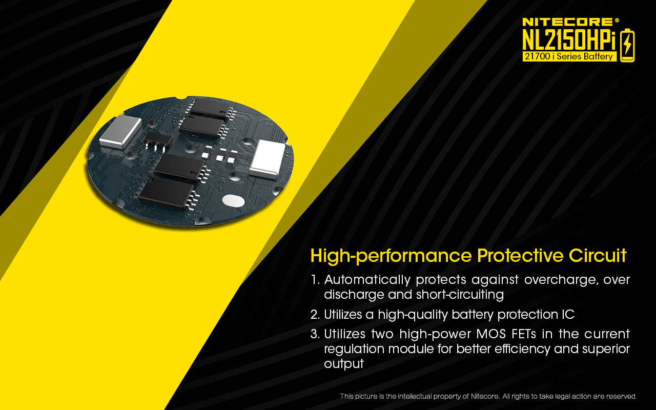 Nitecore NL2150HPI 5000mAh Rechargeable Battery for i Series Flashlights (P20i, P20iX, SRT6i, etc) - Image 8