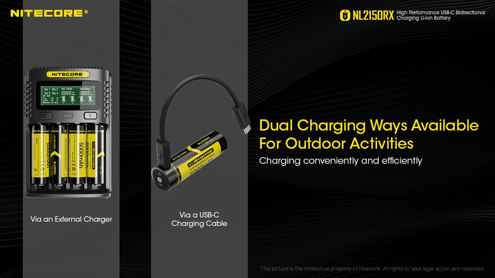 Nitecore NL2150RX 5000mAh USB-C Rechargeable 21700 Battery - Image 5