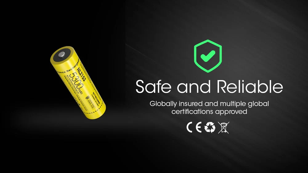 Nitecore NL2153 5300mAh Rechargeable 21700 Battery - Image 10