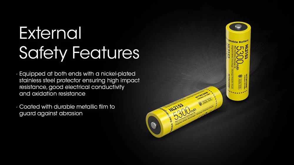 Nitecore NL2153 5300mAh Rechargeable 21700 Battery - Image 7