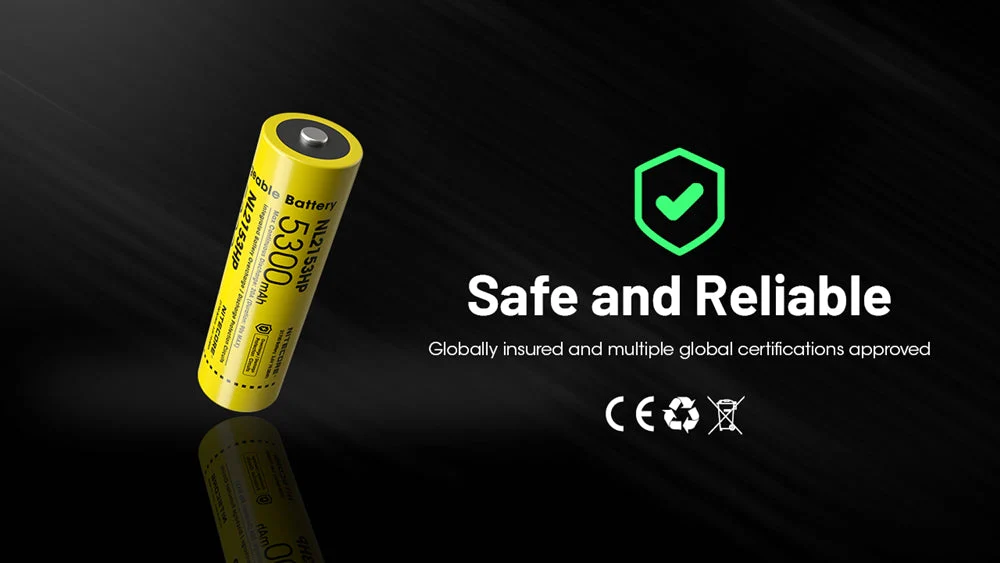 Nitecore NL2153HP 5300mAh Rechargeable 21700 Battery - Image 11