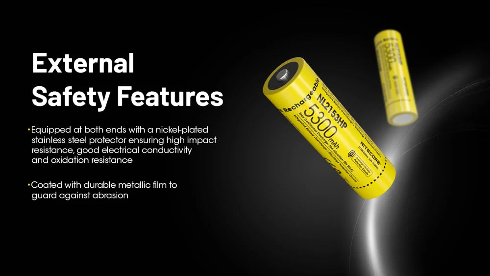 Nitecore NL2153HP 5300mAh Rechargeable 21700 Battery - Image 8