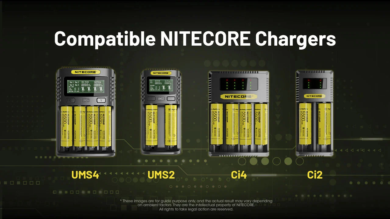 Nitecore NL2155HP 5500mAh Rechargeable 21700 Battery - Image 10