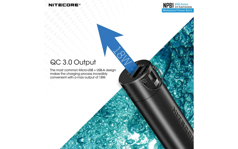 Nitecore NPB1 5000mAh Waterproof Power Bank - Image 5