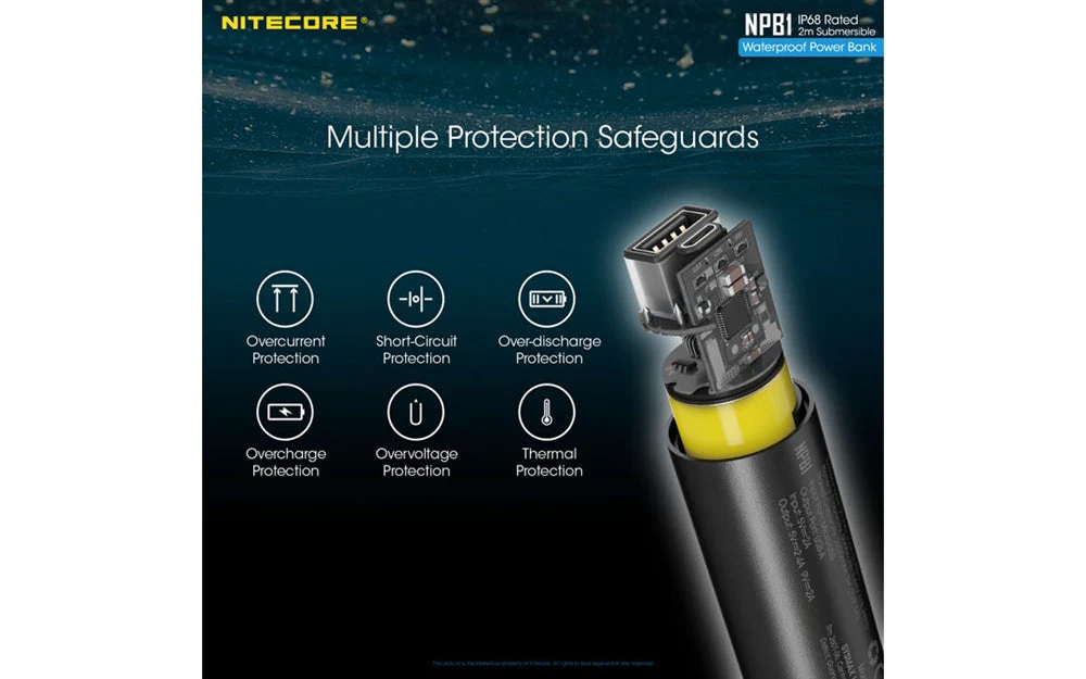 Nitecore NPB1 5000mAh Waterproof Power Bank - Image 7