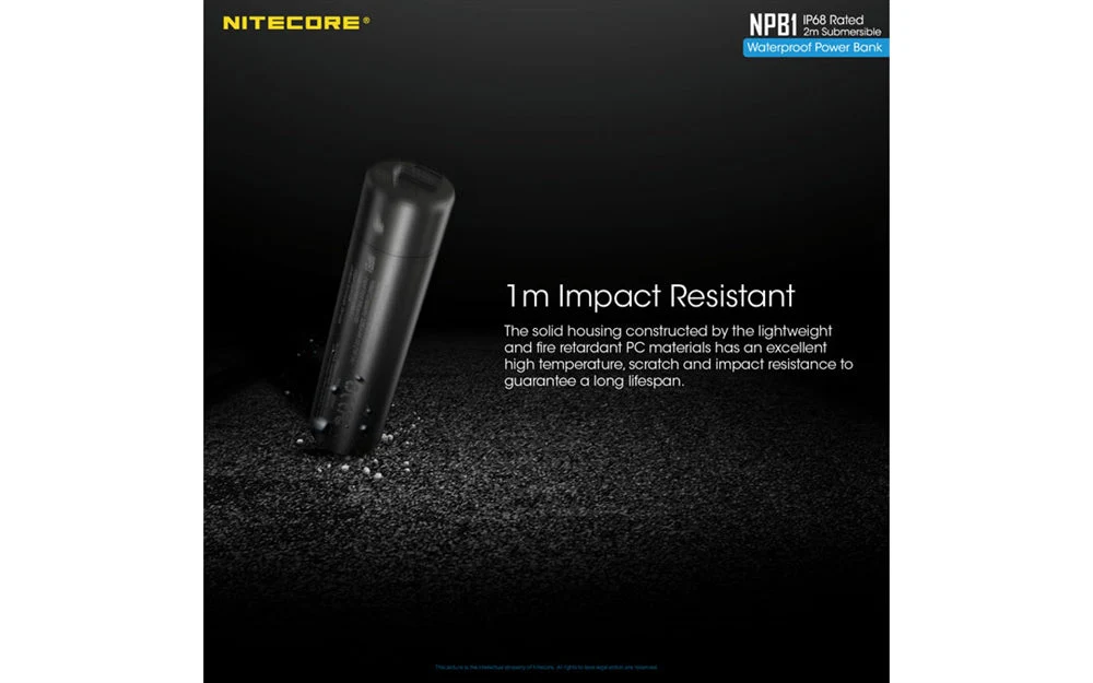 Nitecore NPB1 5000mAh Waterproof Power Bank - Image 8