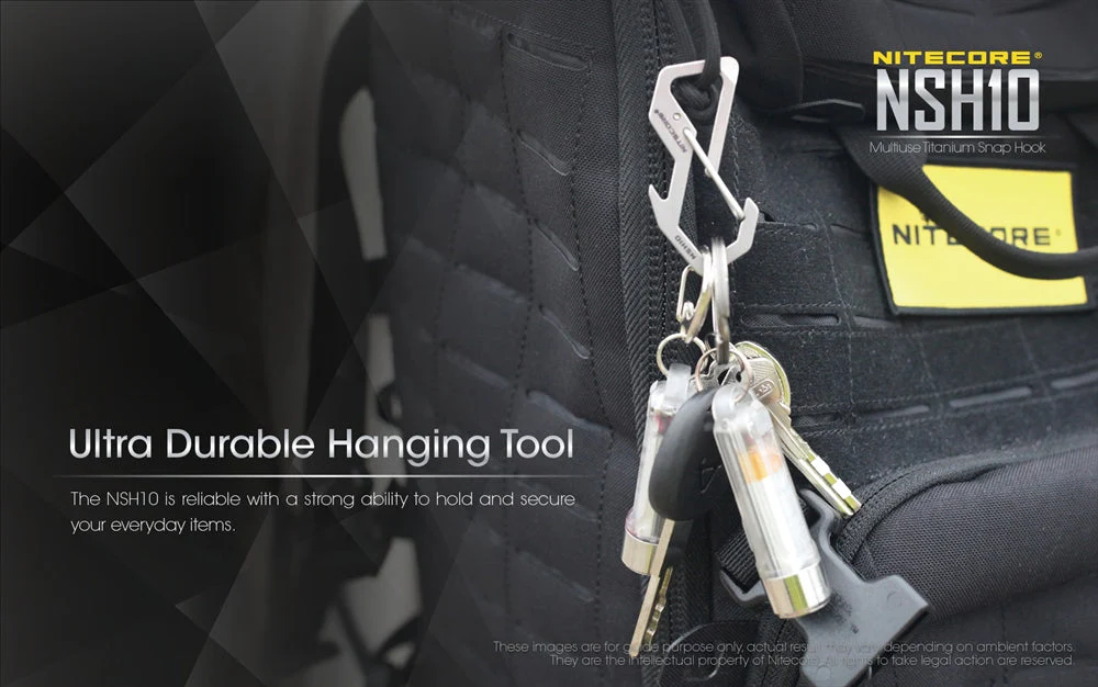 Nitecore NSH10 Titanium Multi-Tool Snap Hook Carabiner - Image 4