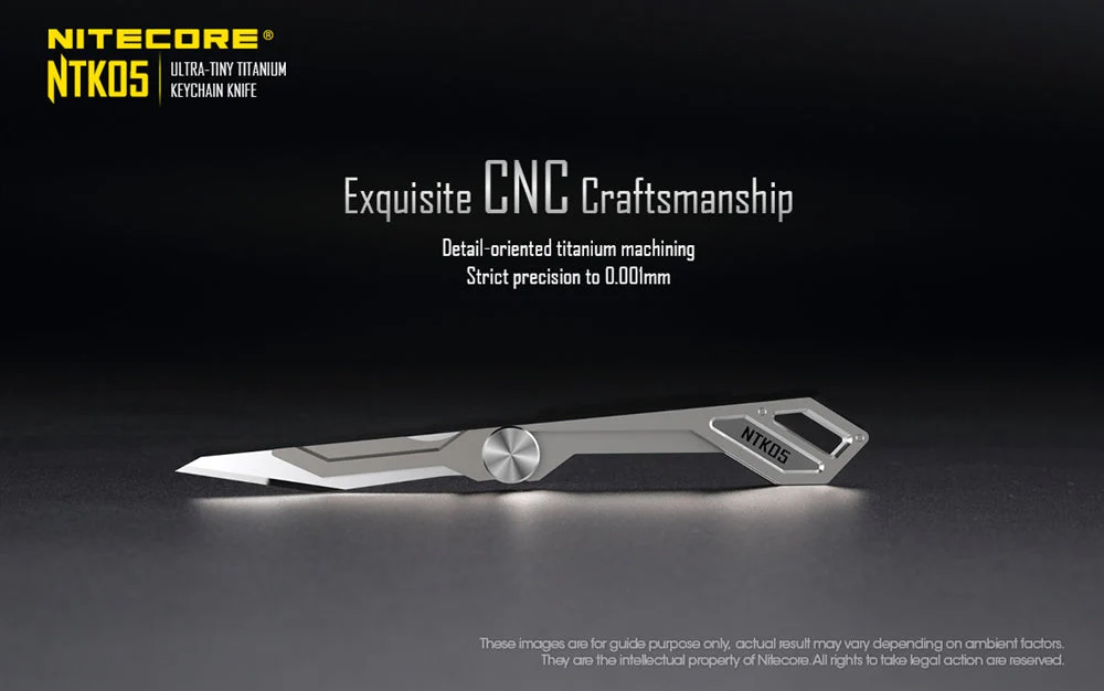Nitecore NTK05 Titanium Folding Scalpel Keychain Knife - Image 3