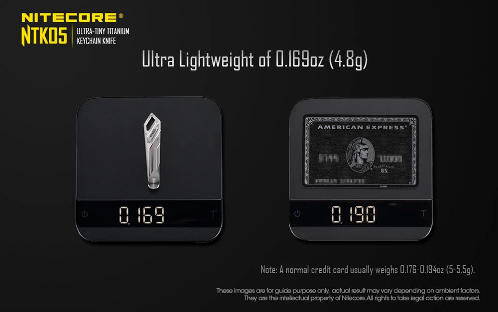 Nitecore NTK05 Titanium Folding Scalpel Keychain Knife - Image 4