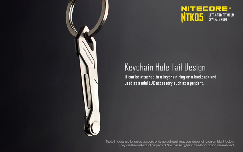 Nitecore NTK05 Titanium Folding Scalpel Keychain Knife - Image 5
