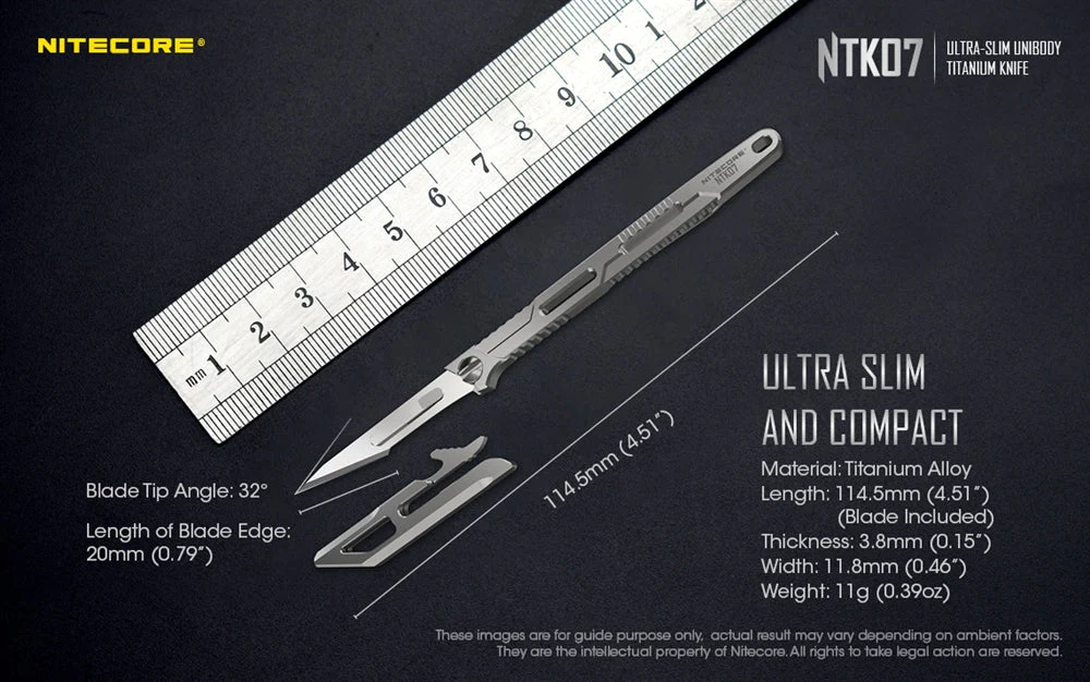 Nitecore NTK07 Titanium Knife - Image 10
